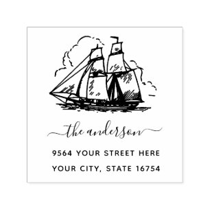 Carimbo Auto Entintado Nome Personalizado da Família Assinatura Endereço