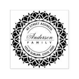 CARIMBO AUTO ENTINTADO NOME PERSONALIZADO DA FAMÍLIA DO ORNAMENTADO CLASS