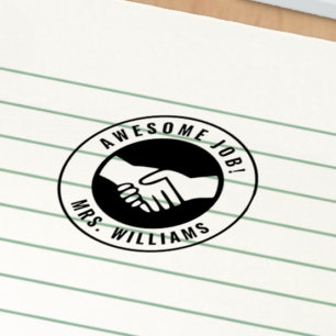 Carimbo Auto Entintado Nome Personalizado do Professor Serviço de Aperfei