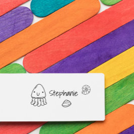 Carimbo Auto Entintado Nome Personalizado e Personalizado de Crianças Per