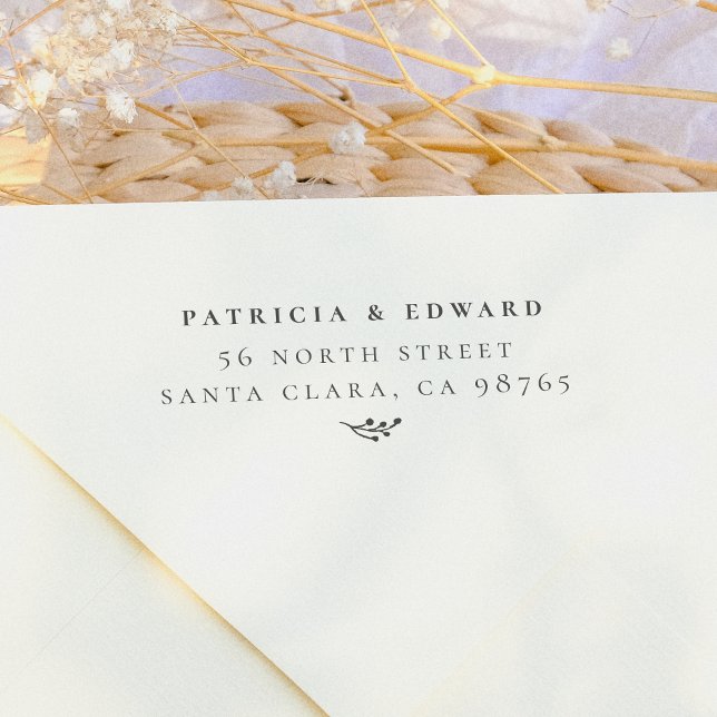 Carimbo Auto Entintado Nomes de Casais Simples e Endereço de Devolução Rú (Criador carregado)