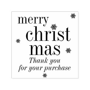 Carimbo Auto Entintado Nota de compra de Natal alegre moderna