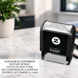 Carimbo Auto Entintado Notário Público de Nova York