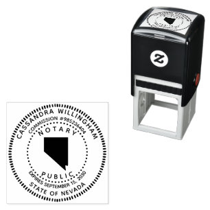 Carimbo Auto Entintado Notary Public Nevada