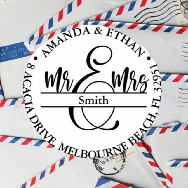 Carimbo Auto Entintado Novo Endereço de Casamento (Make sharing your new address effortless with our Wedding New Address Self-inking Stamp)