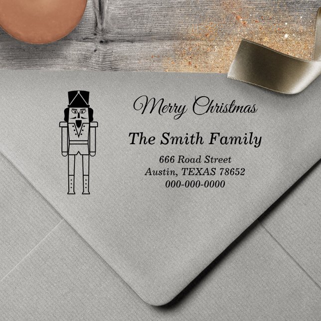 Carimbo Auto Entintado Nozes de Natal (Nutcracker Christmas Self-inking Stamp)