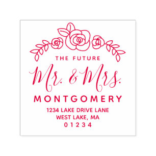 Carimbo Auto Entintado O Futuro Sr. Endereço de Devolução da Sra. Laur