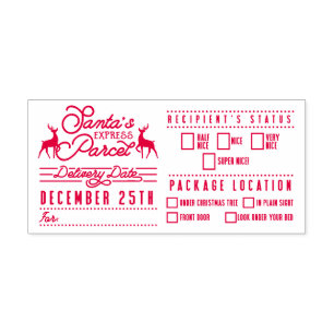 Carimbo Auto Entintado O papai noel expressa o papai noel da entrega   do