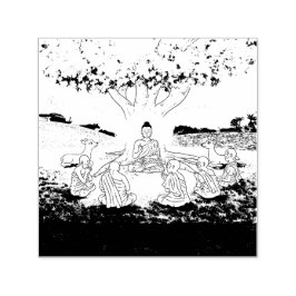 Carimbo Auto Entintado O Primeiro Cartaz Sermão do Buda a Ensinar Autodet