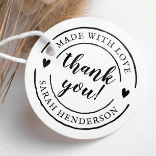 Carimbo Auto Entintado Obrigado Feito Com Amor Produto Personalizado