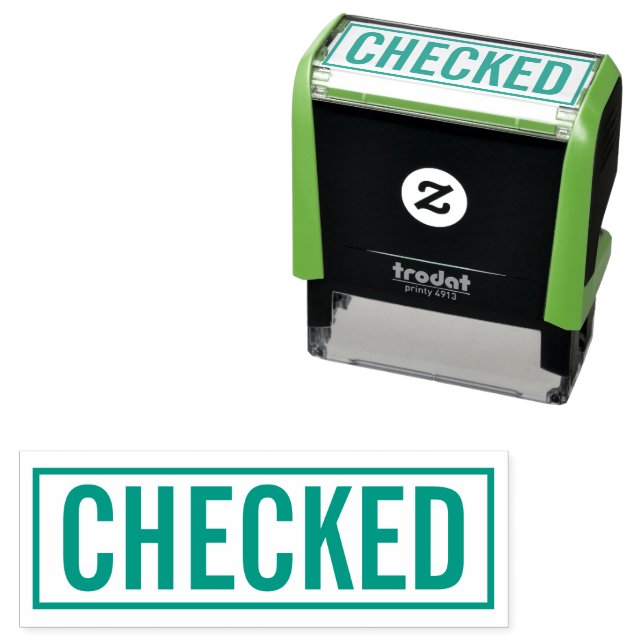 Carimbo Auto Entintado Office Business Checked (In Situ)