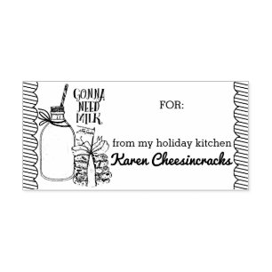 Carimbo Auto Entintado Ordenhe os biscoitos do Natal que cozem da cozinha