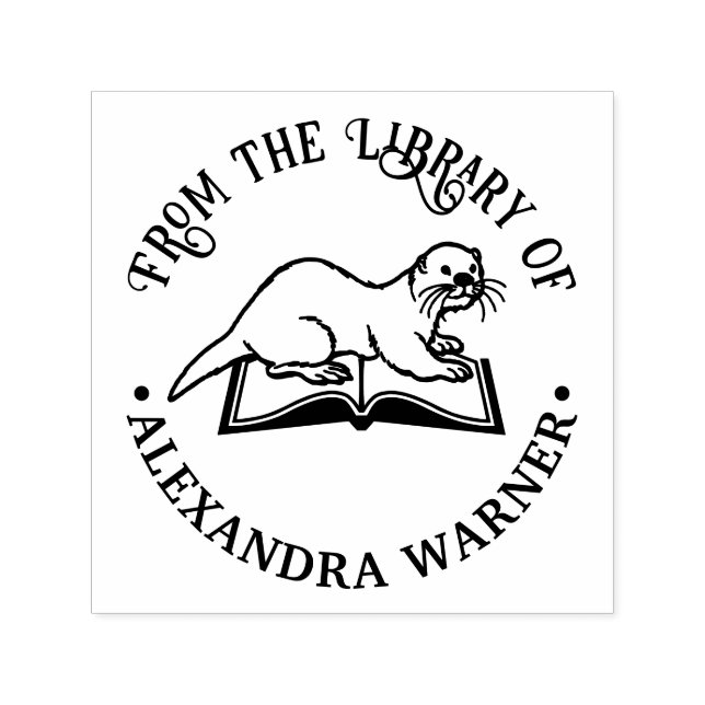 Carimbo Auto Entintado Outra em um Livro Arredondar Nome do Livro de Bibl (Design)