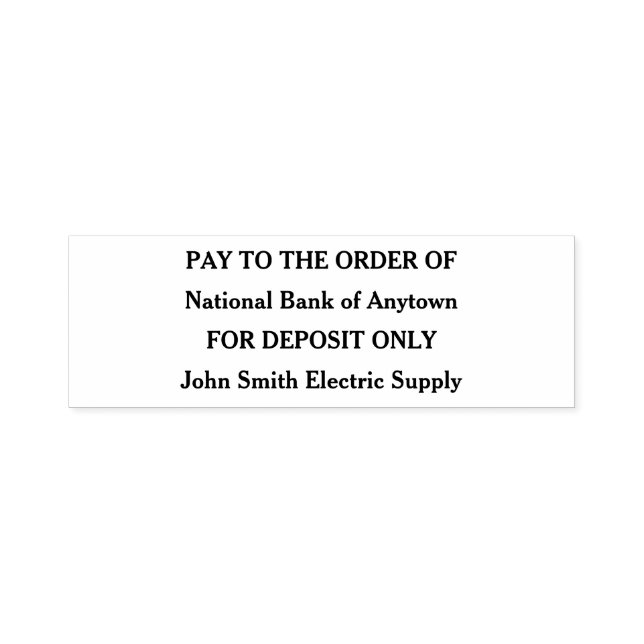 Carimbo Auto Entintado Pagar Pela Ordem De Personalizável (Design)