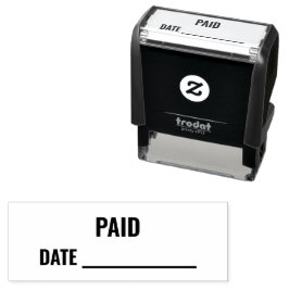 Carimbo Auto Entintado PAID | Date