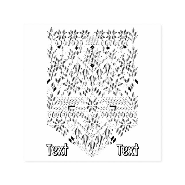 Carimbo Auto Entintado Palestina Tatreez Embroderia Tradicional (Design)