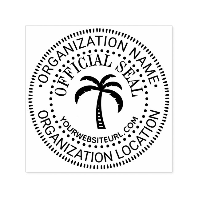 Carimbo Auto Entintado Palma #3 Nome de Selo Personalizado Genérico Nome  (Design)