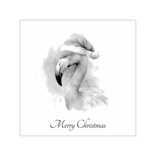 Carimbo Auto Entintado Papai noel Snowbird Flamingo, personalizado