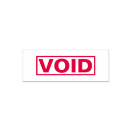 Carimbo Auto Entintado Para a Manutenção de Reservas, VOID Simples