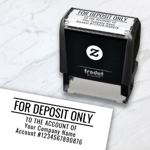 Carimbo Auto Entintado Para Depositar Apenas Banco Central Personalizado