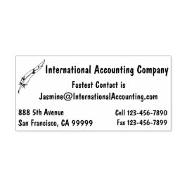 Carimbo Auto Entintado Para Empresas, Chic Simples Com Logotipo De Caneta