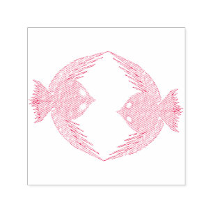 Carimbo Auto Entintado Pássaros de Amor, Rosa e Azul