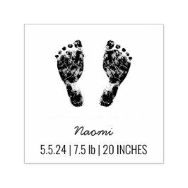 Carimbo Auto Entintado Pegada Personalizada | Carregue Seu Bebê Em