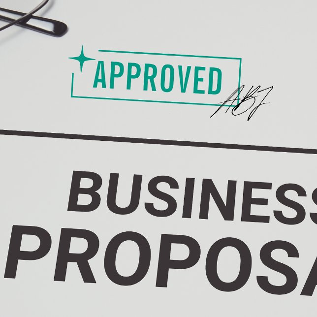 Carimbo Auto Entintado Personalização simples de negócios do Office APROV (Criador carregado)