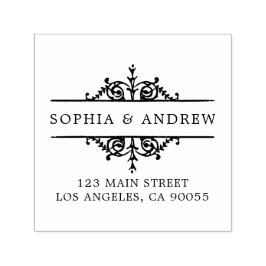 Carimbo Auto Entintado Personalizar Endereço de Devolução de Casamento vi