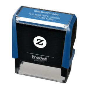 Carimbo Auto Entintado Personalize seu endereço comercial moderno da emp