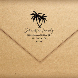 Carimbo Auto Entintado Personalize seu endereço de devolução da família d