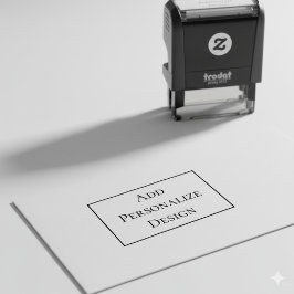 Carimbo Auto Entintado Personalized Custom 1.8" x 0.65"