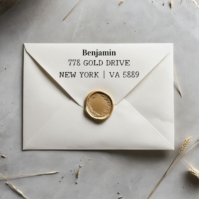 Carimbo Auto Entintado Personalized Self Inking Address Name Stamp (Criador carregado)