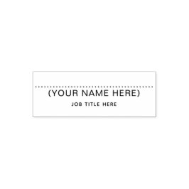 Carimbo Auto Entintado Personalized Signature Self Inking Office Stamp