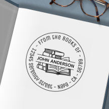 Pilha de Livros Arredondar Endereço Marcador 3