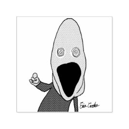 Carimbo Auto Entintado Pink brainwashed puppet pointing