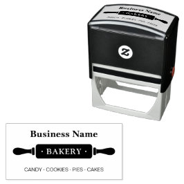 Carimbo Auto Entintado Pino de Rolagem de Negócios de Bakery