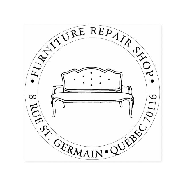 Carimbo Auto Entintado PixDezines Sofa, Seatee (Design)