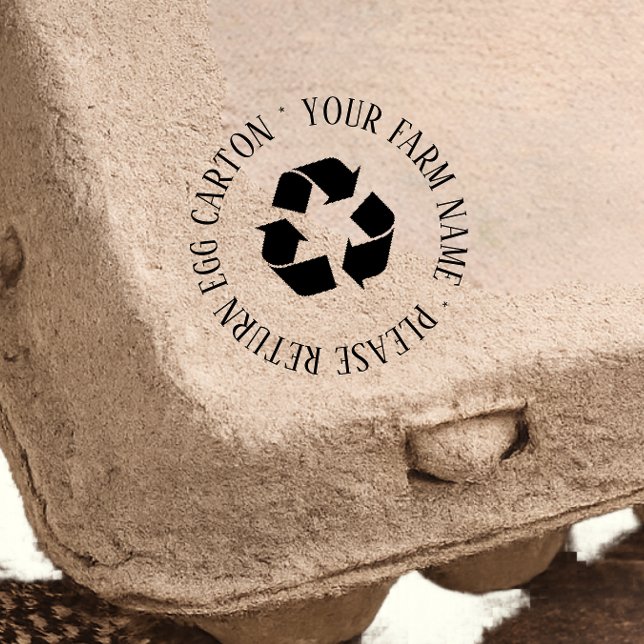 Carimbo Auto Entintado Please Retrun Egg carton Self Inking Rubber Stamp (Criador carregado)