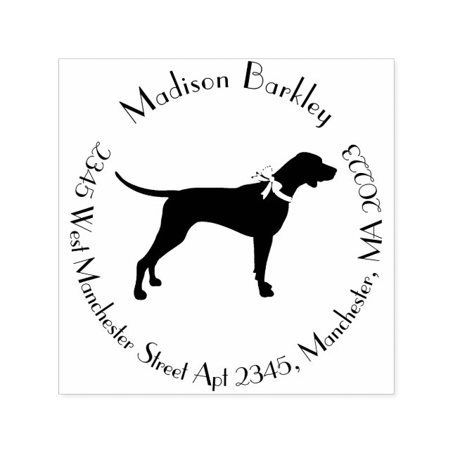 Carimbo Auto Entintado Pointer Dog Puppy English Setter (Design)
