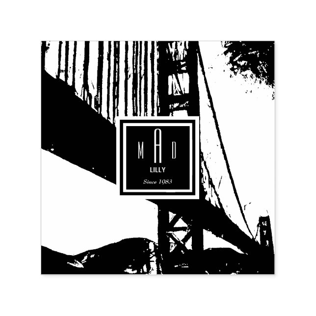 Carimbo Auto Entintado ponte ouro (Design)