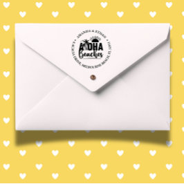 Carimbo Auto Entintado Praias Aloha