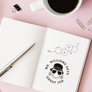 Carimbo Auto Entintado Presente personalizado de professor