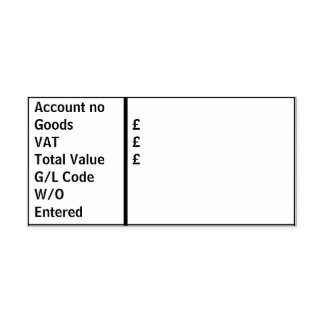 Carimbo Auto Entintado Processamento de faturas