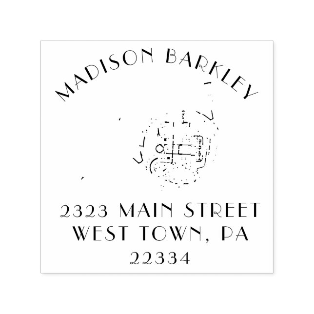 Carimbo Auto Entintado Professor de Música em Horno Francês (Design)