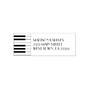 Carimbo Auto Entintado Professor de Música Piano Musical