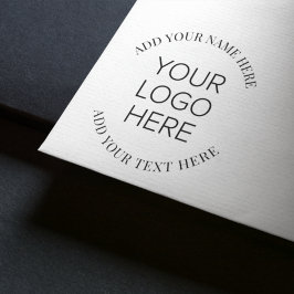 Carimbo Auto Entintado Promocional redondo do logotipo da empresa