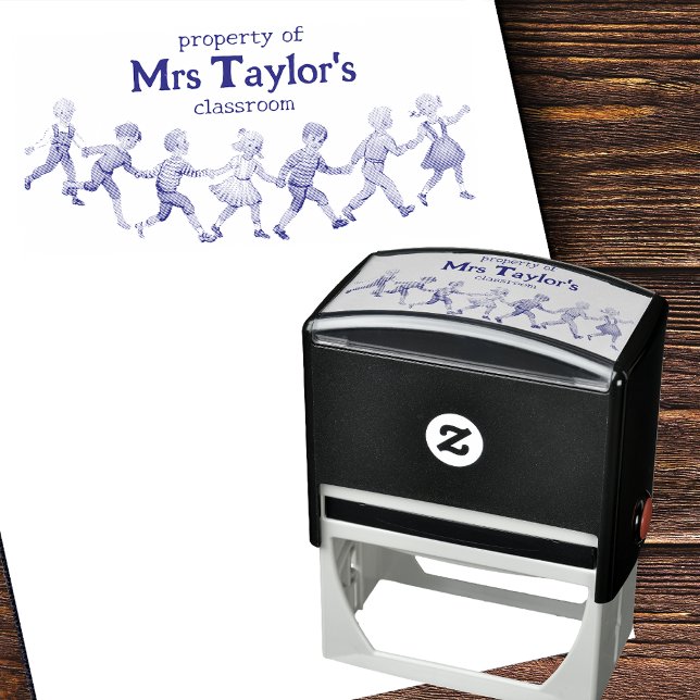 Carimbo Auto Entintado Propriedade da Sala de Aula do Professor Estilo de (Personalize Your Classroom with our Property of Teacher's Classroom Stamp! 🎒📚)