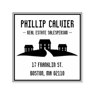 Carimbo Auto Entintado Propriedades do imóvel  endereço de regresso