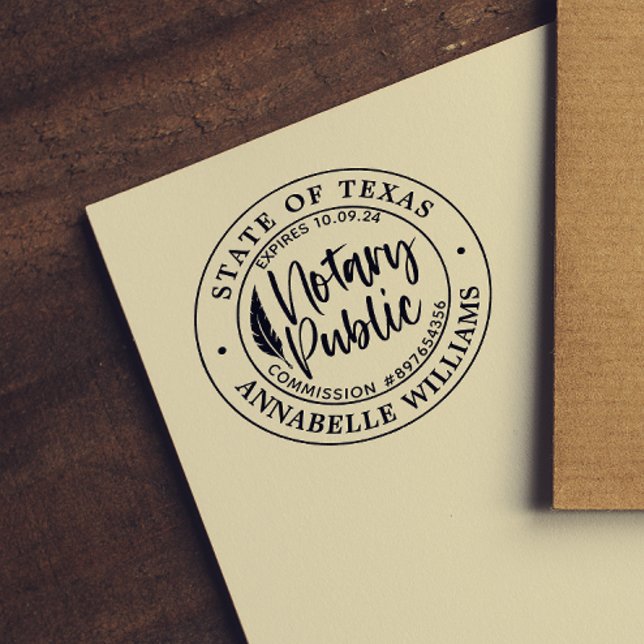 Carimbo Auto Entintado Público Notário Moderno (Criador carregado)